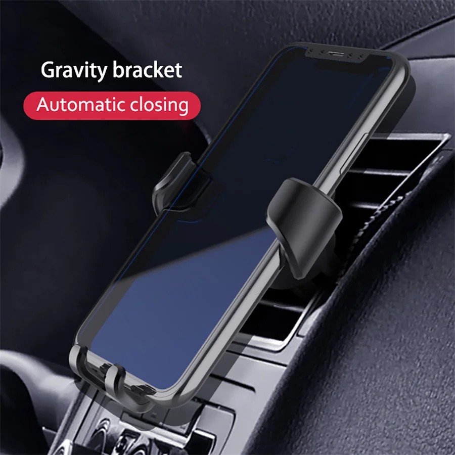 Gravity Car Cell Phone Holder For Air Vent Mobile Phone Mount Clip Stand Auto Smartphone GPS Support For iPhone Samsung Xiaomi view 3