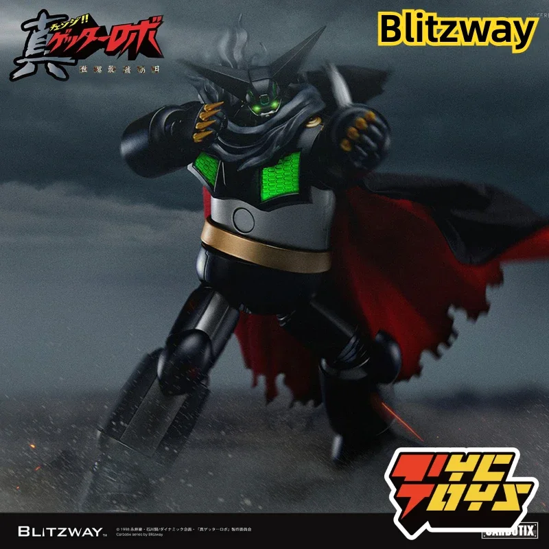 In stock Original BLITZWAY Getter Robo The Last Day of The World Black Getter Robo  Armageddon Change Anime Model Toy Gift