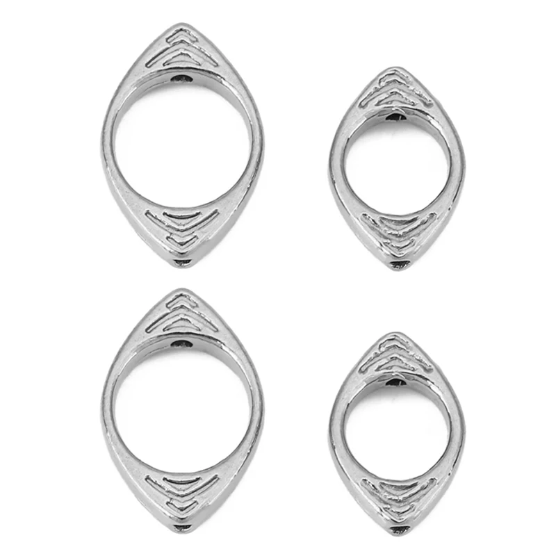 5pcs Hole 6mm 8mm Stainless Steel Earrings Making Eye Necklace Beads PVD Never Fade Bracelet Spacer Beads Diy Jewelry Findings view 6