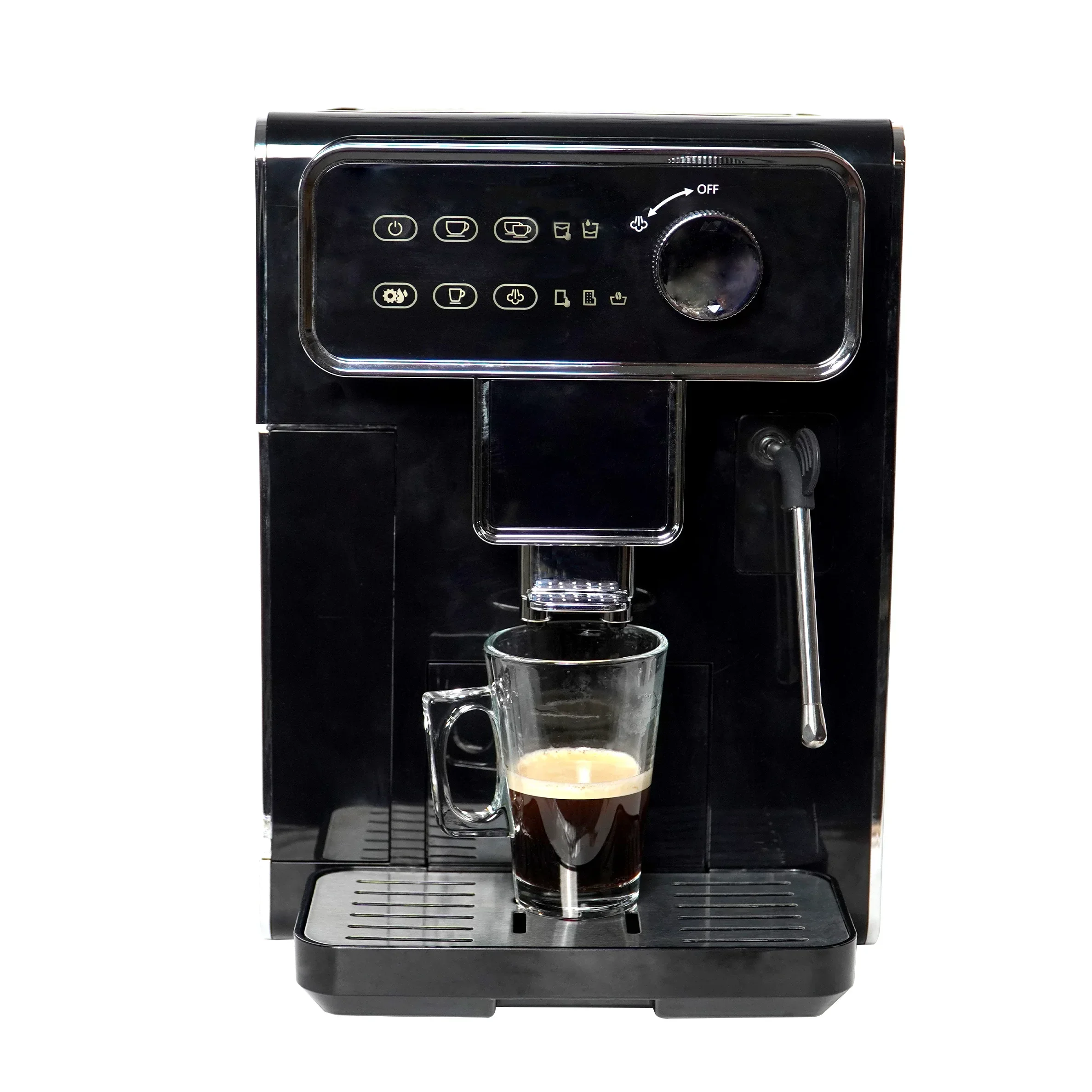 

Multi-Funtional Automatic Touch Screen Bean To Cup Cappuccino Latte Milk Foam Espresso Coffee Machine Maker