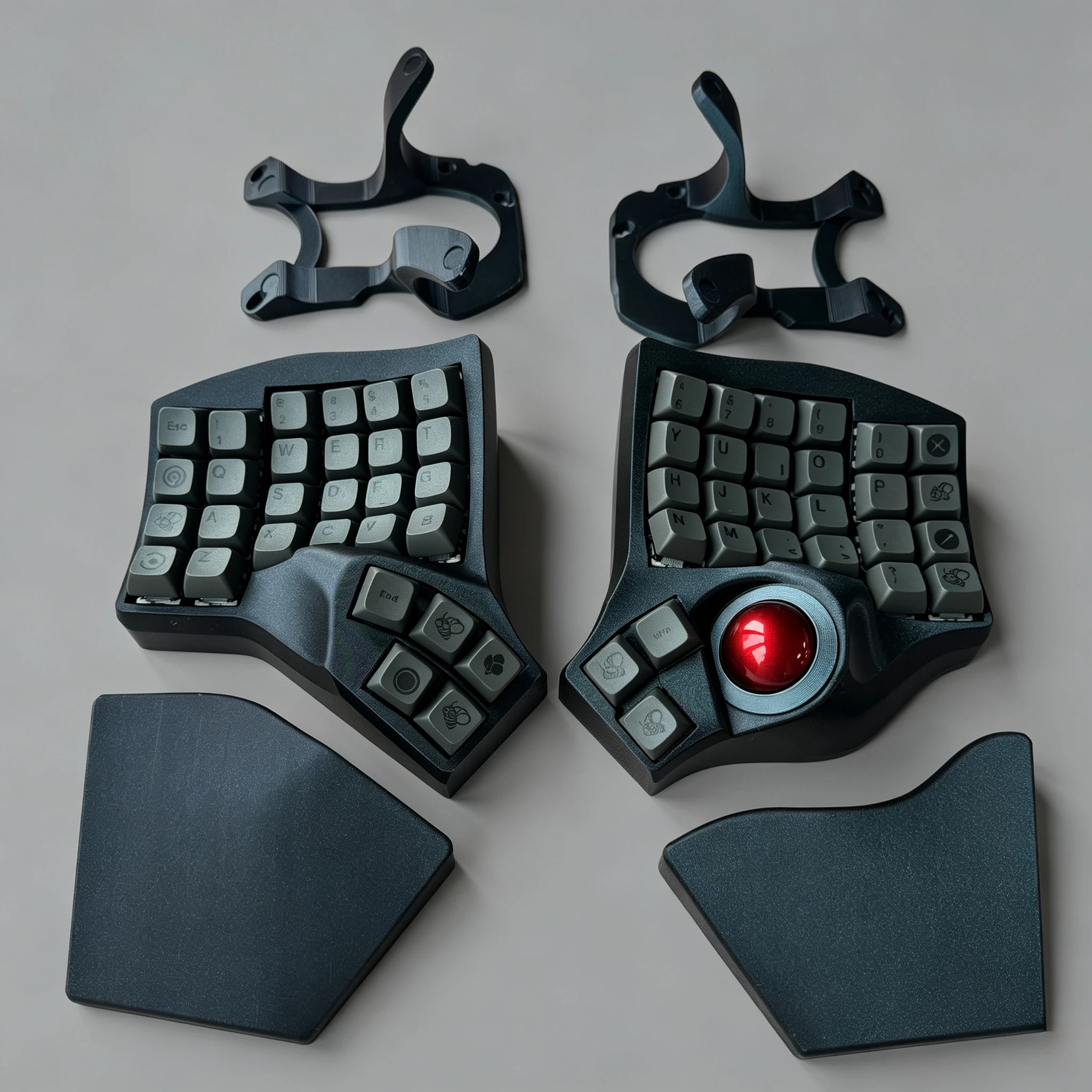 RGB Charybdis MK2 Split Keyboard Custom Wired Wireless Bluetooth Roller Hotswap Trackball ZMK/QMK Gaming Mechanical Keyboard Kit