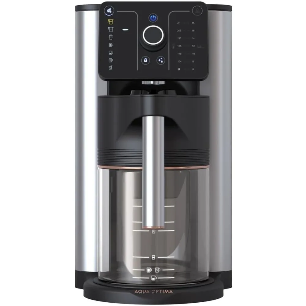 Aurora 10 Cup Drip Coffee Maker & Coffee Machine, SCA Certified, WQA Certified, Built in Water Filtration, Glass Carafe