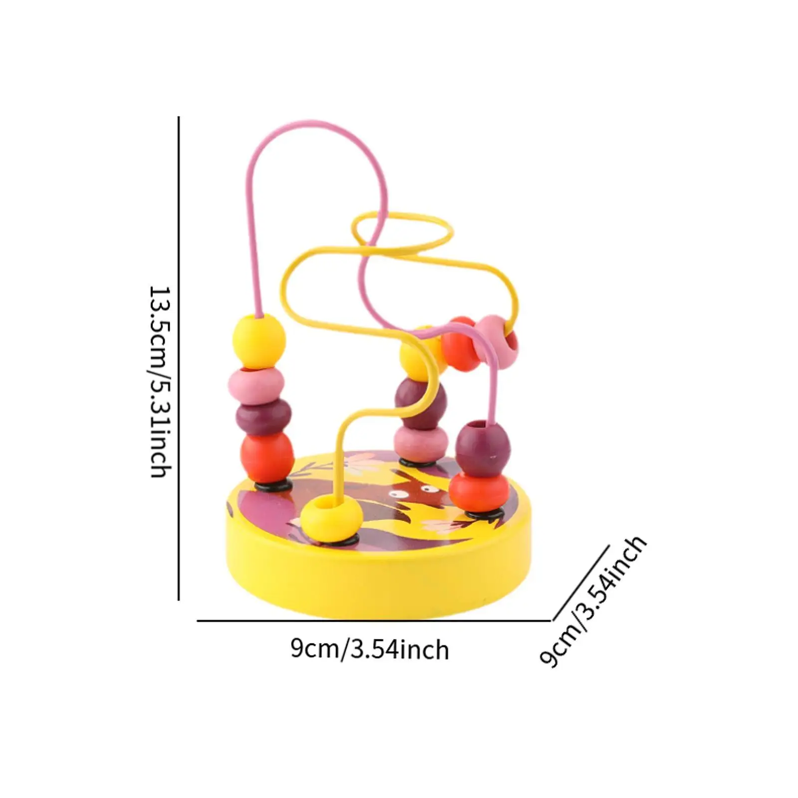 Perlenlabyrinth-Spielzeug, pädagogisches Kreis-Spielzeug, Greiffähigkeit, Perlen-Rollenspielzeug, bunter Achterbahn für Kleinkinder, Kinder, Babys, Geschenk