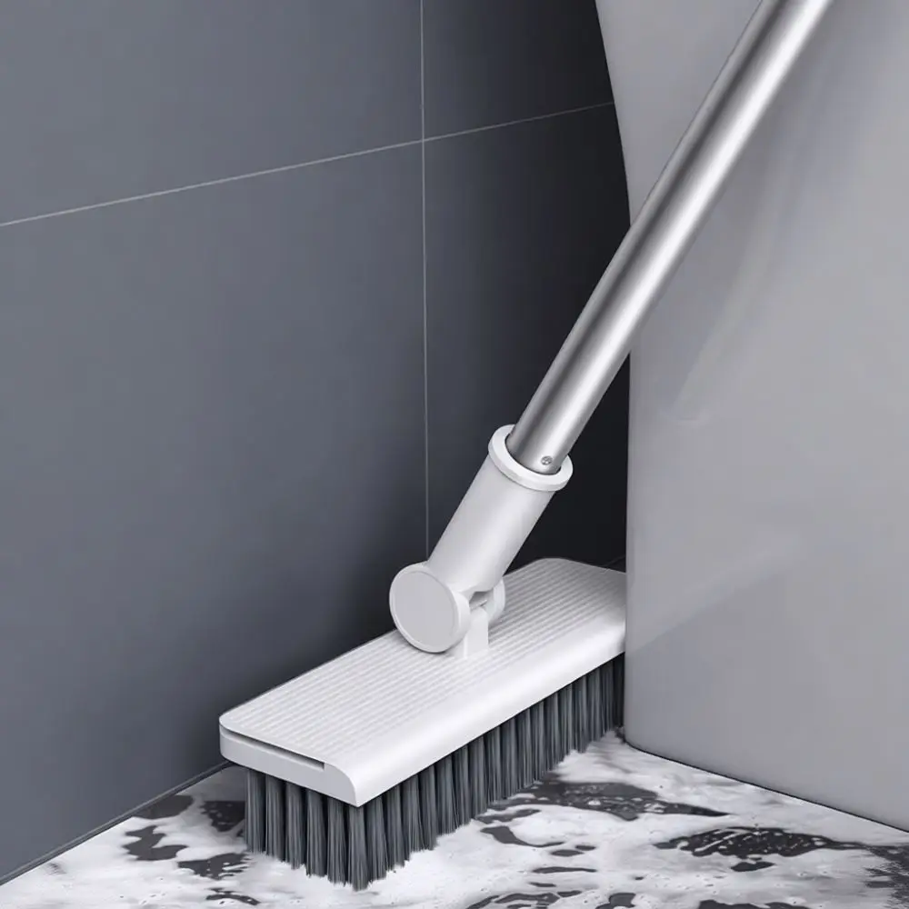 3 In 1 Foldable Broom And Dustpan Set Upright Sweeper Household Floor Scrub Brush Tool Durable Plastic Material Easy Store