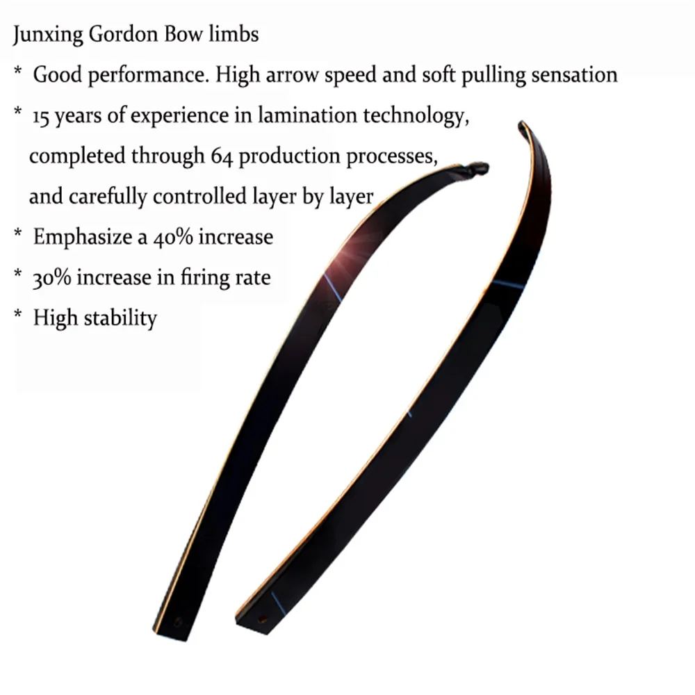 JUNXING Takedown Recurve Bow Metal Riser 30-50Lbs Right Hand for Archery Hunting Outdoor Professional