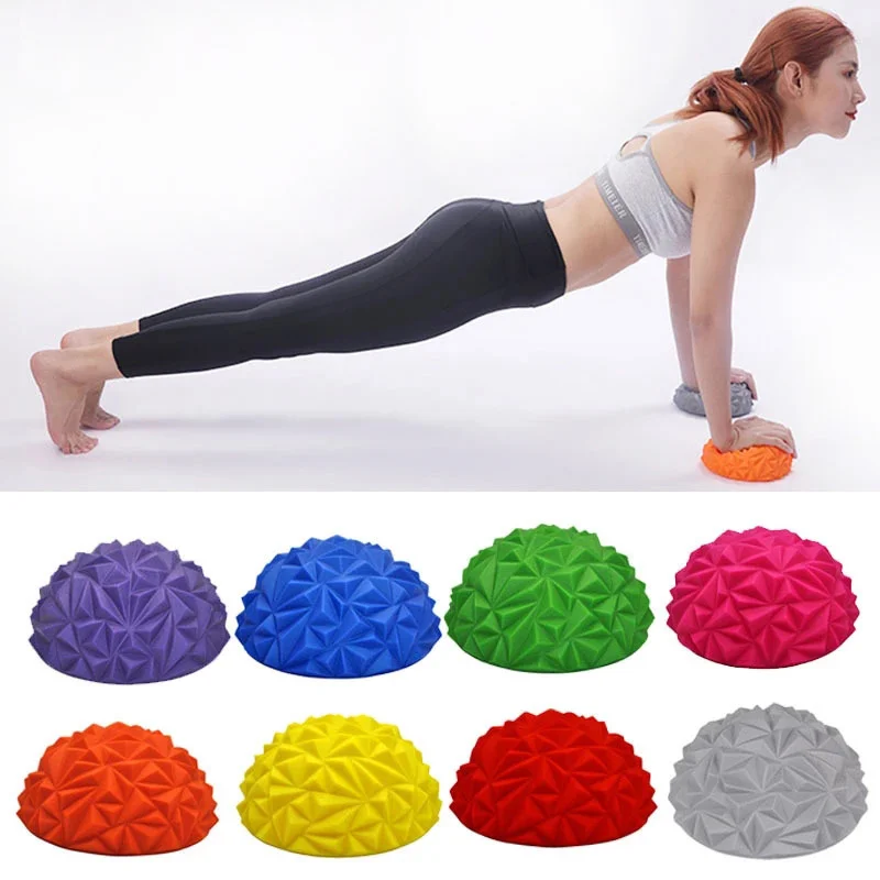 Estera de masaje hemisférica de entrenamiento táctil sensorial de PVC, pelota de equilibrio para Yoga, Fitness, juguetes para niños, pelota de erizo de piña Durian