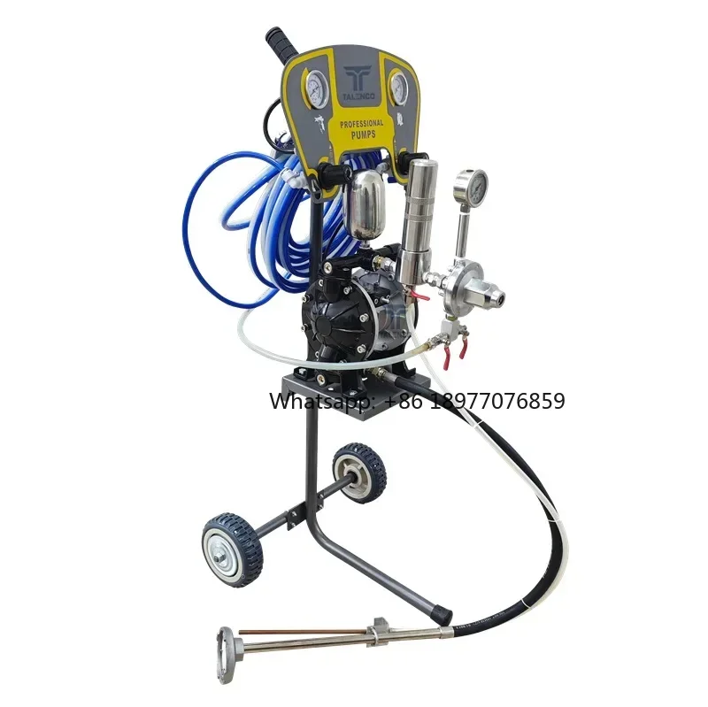 A20T Diaphragm Pump with Wheeled Trolley Pneumatic Air-Operated Diaphragm Pump