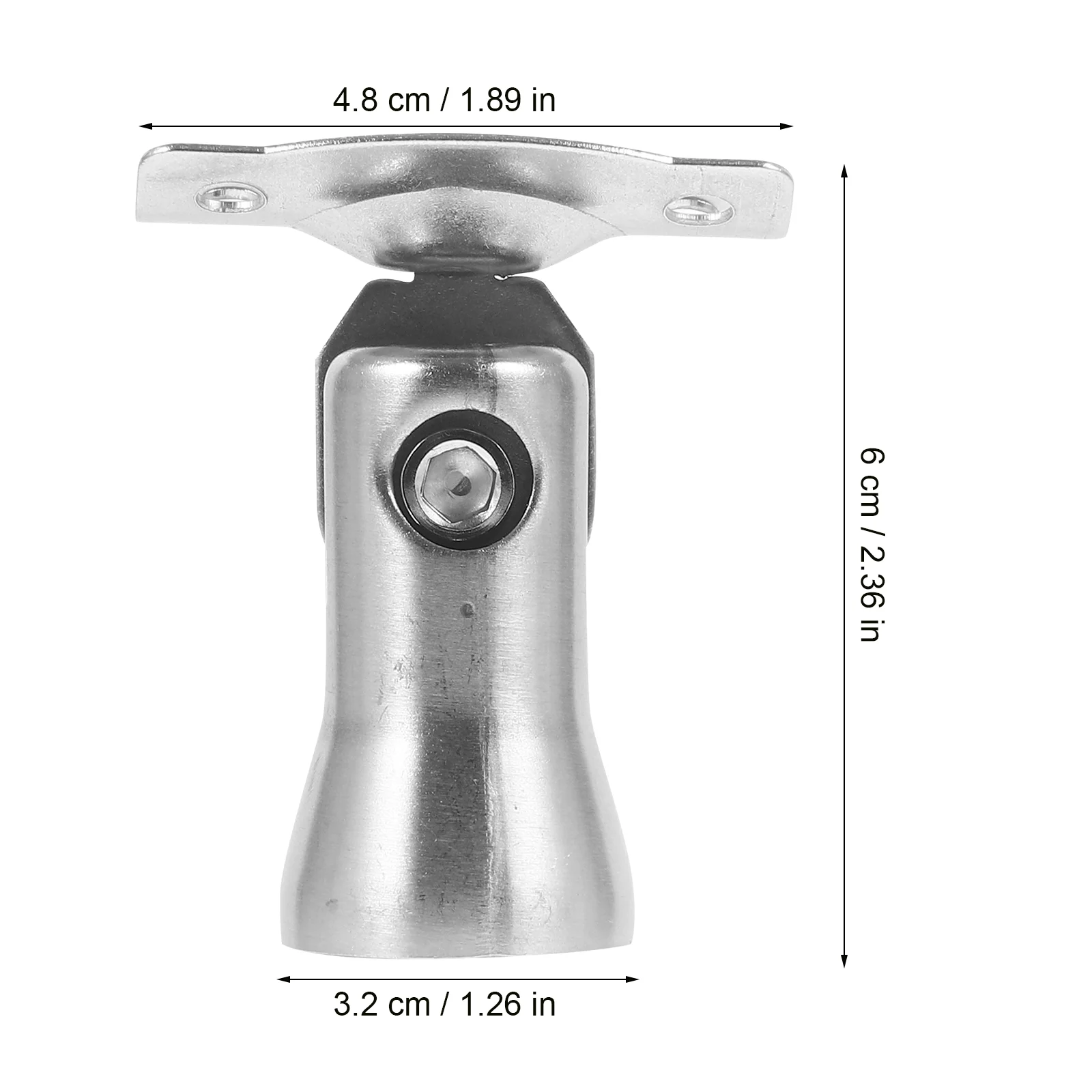 4 Pcs Wardrobe Rail Bracket Stair Accessories Staircase Handrail Brackets Railing for Deck