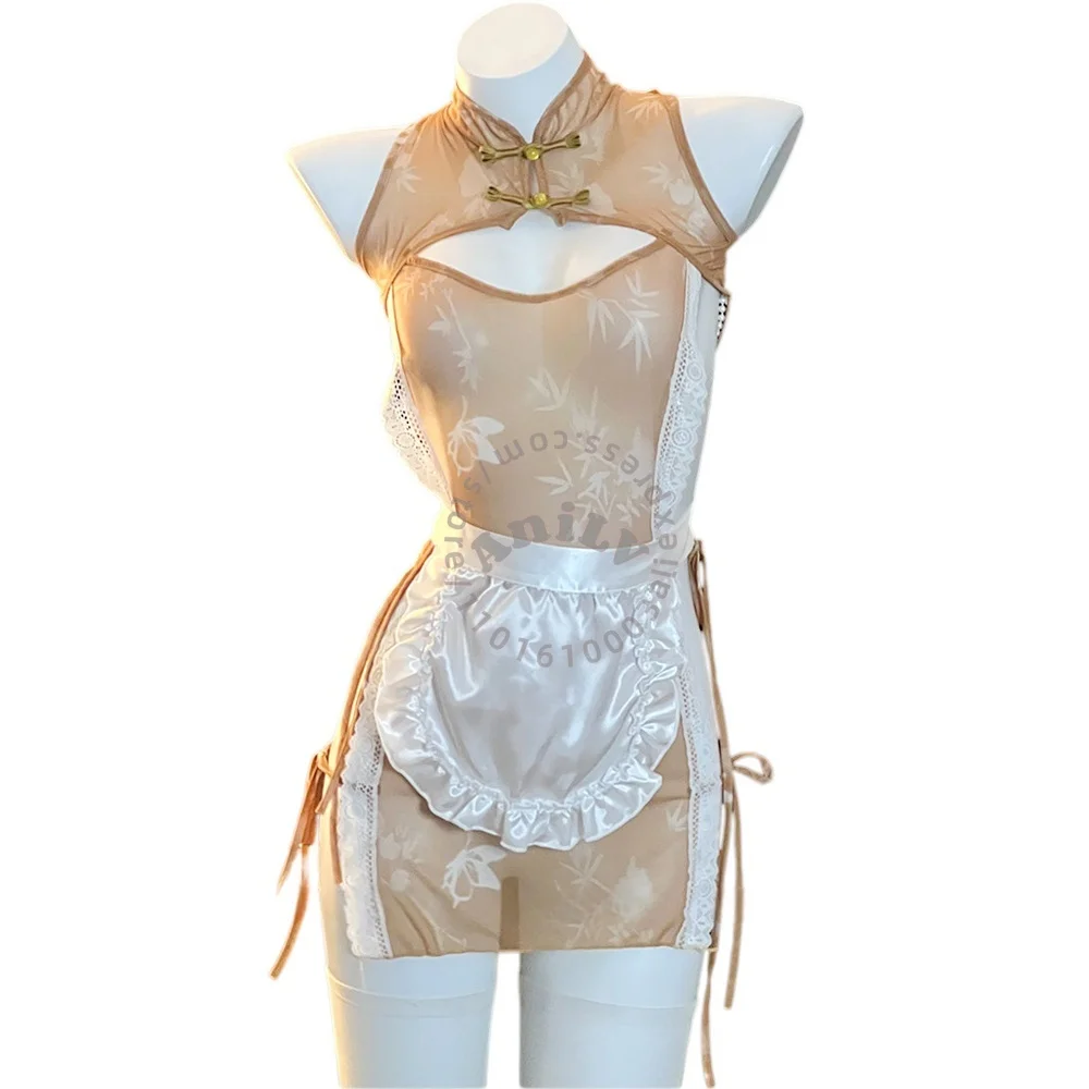 

Китайский костюм Ханьфу AniLV: сексуальное нижнее белье, платье-ципао, соблазнительная пижама, эротический наряд, костюм для косплея