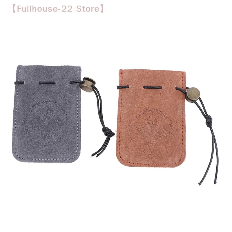 

【MAX-22】Jewelry Storage Bag Bracelet Rings Cowhide Leather Jewelry Holder Bag Organizer Earrings Necklace Square Coin Purse