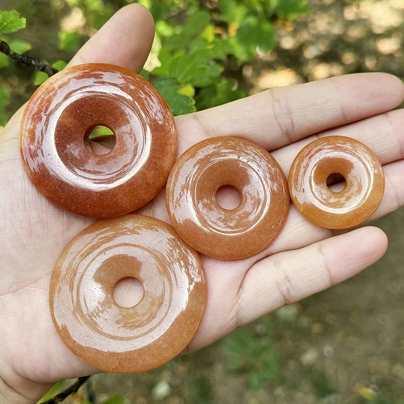 الطبيعية الأحمر افينتورين دونت خواتم حجر الخرز ل عقد دي اي واي سوار قلادة صنع المجوهرات الخرز 1 قطعة 30 مللي متر 40 مللي متر 50 مللي متر