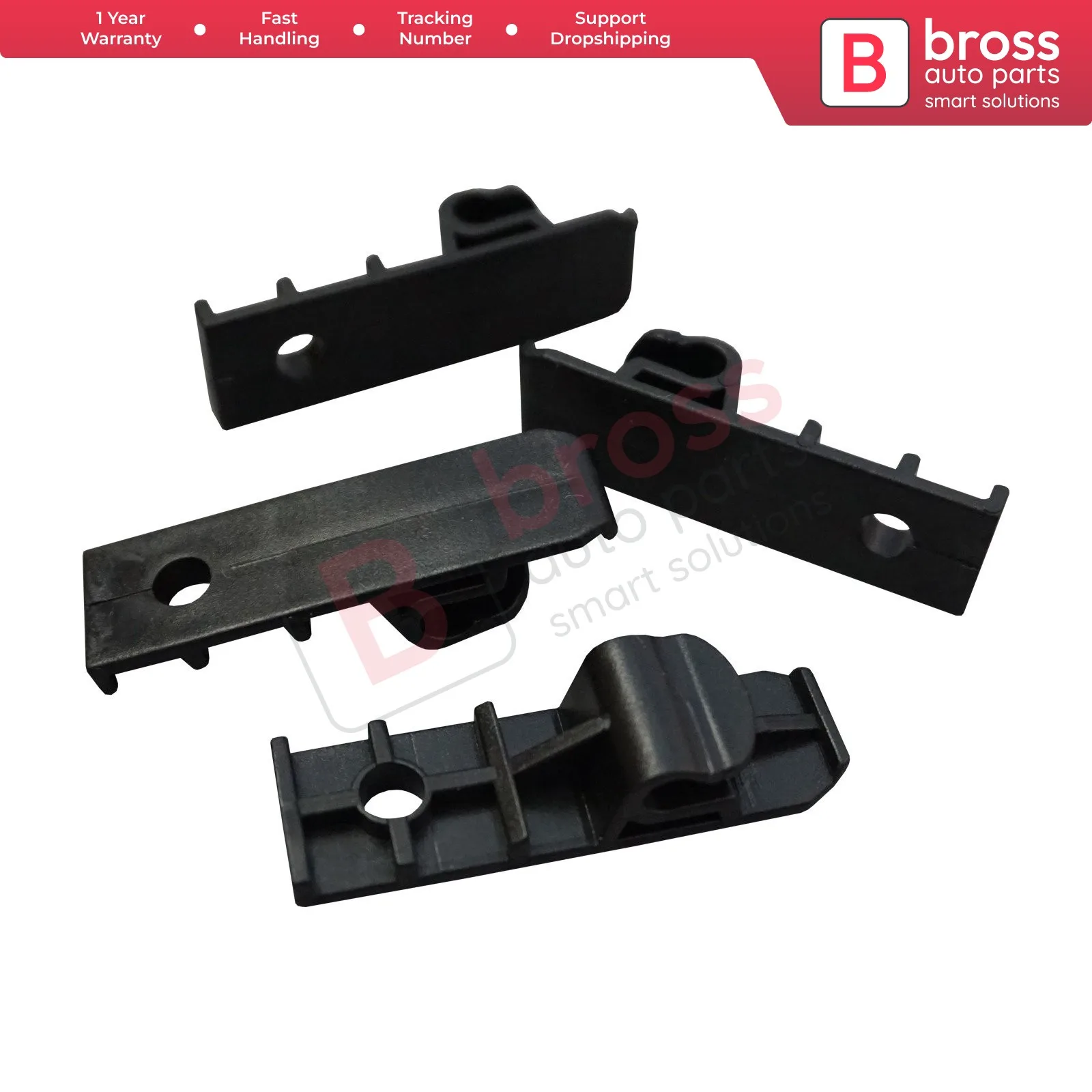 Bross Auto Parts BCF5052 4 Pieces Rear Seats Support Clips 7700649940 for Renault 9 11 Made in Turkey  7700649940