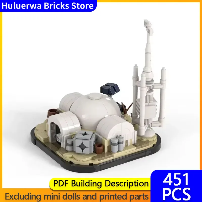 Star Movies Model MOC Building Bricks Military Base Small Farm Modular Technology Gifts Holiday Assemble Children Toys Suit