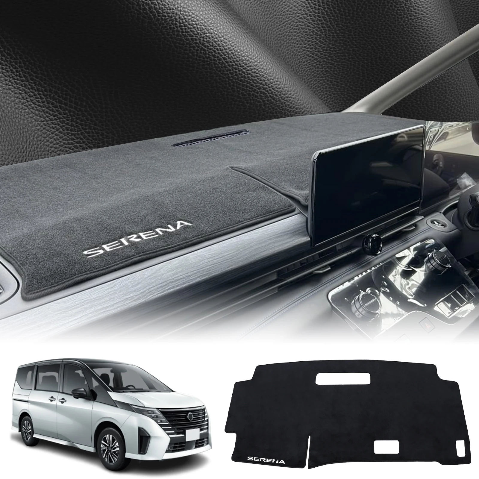 

fit for Nissan Serena C28 2023 2024 2025 2026 RHD Car Dashmat Dashboard Cover Pad DashMat Sunshade Protective Carpet Accessories