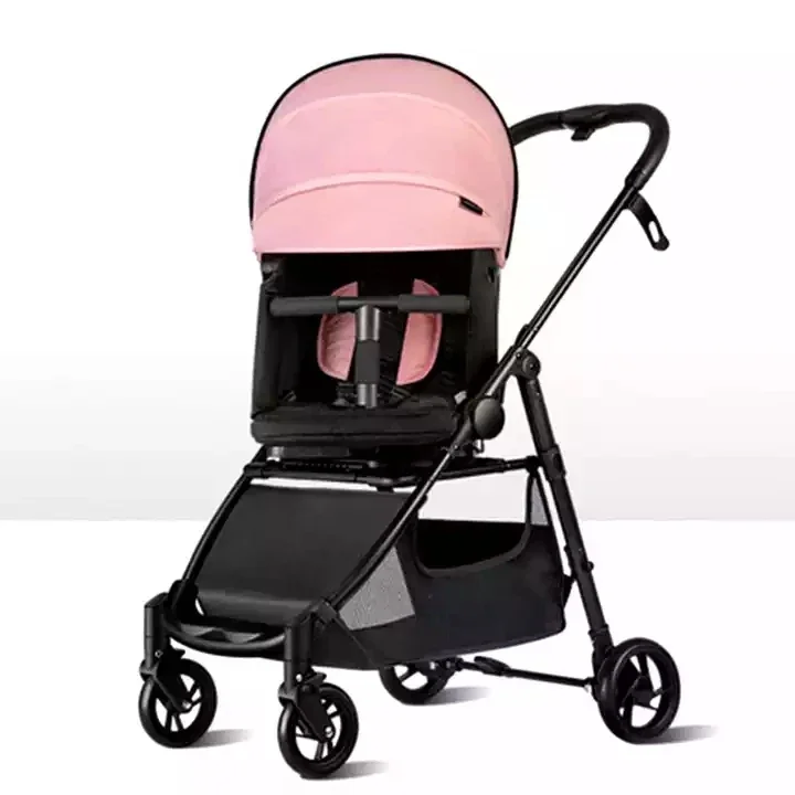 

Baby Gift Baby Stroller with Reversible Handlebar and Rocking Function Pushchair