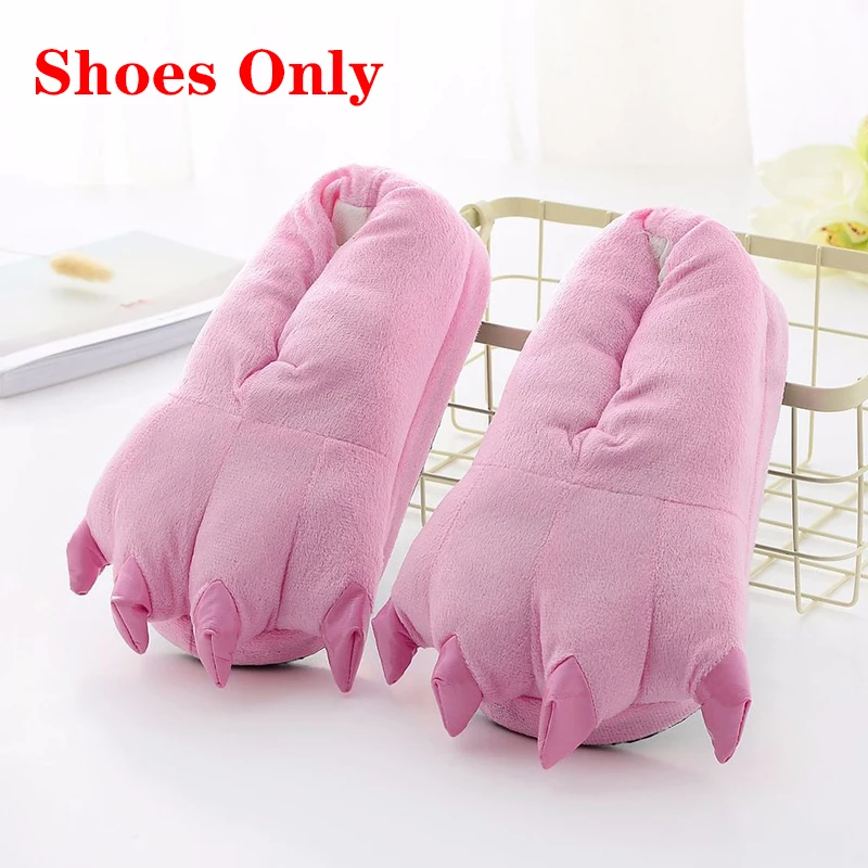 Chaud confortable mignon coloré Animal tigre dinosaure grenouille Cosplay pour l'hiver chaussures en coton d'intérieur adaptées aux hommes et aux femmes