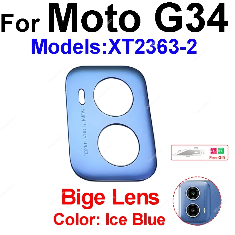 Rear Camera Lens Glass For Motorola Moto G71 5G XT2169-2 G34 Back Camera Glass Lens with Adhesive Sticker Replacement Parts image 4