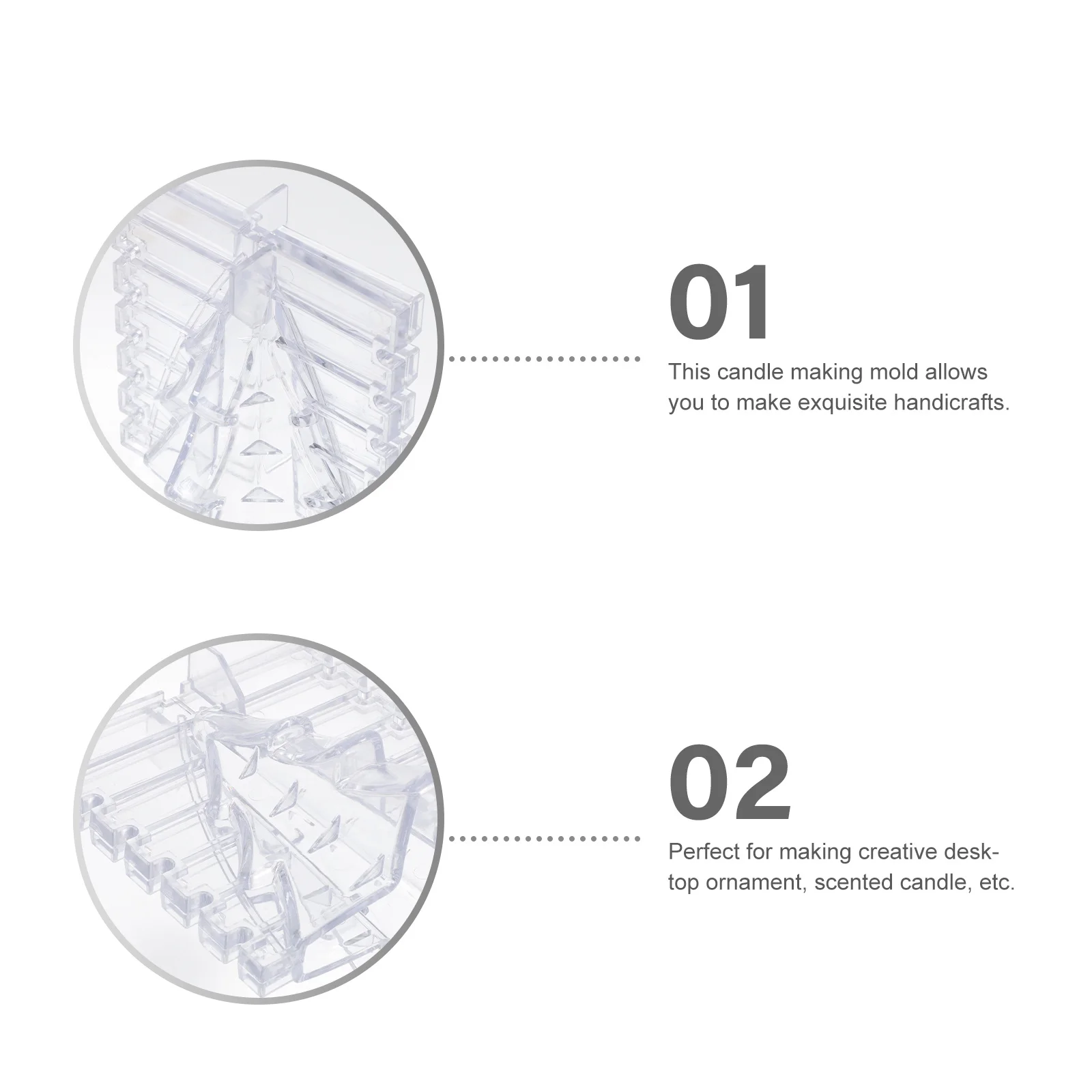 

DIY Christmas Mold for Creative Wax Crafting Lightweight Portable Making Mold Ideal for Beginners and