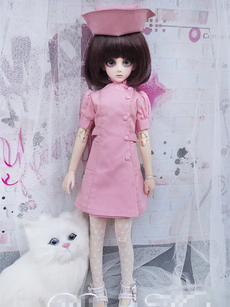 Fashion nurse outfit for BJD Doll 1/6 1/4 1/3 BJD Doll Clothes Customized CWB109