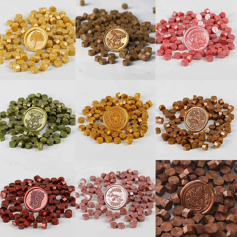 100 Pcs wax seal beads Retro Vintage Wax Seal for Stamps Wax Print Beads Sealing Wedding Birthday Wax Lacquer for Seals HCL001