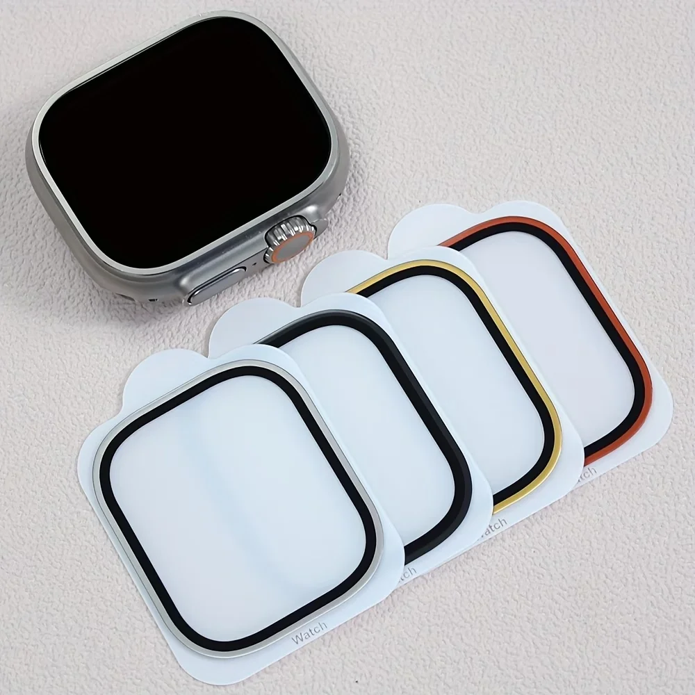 Smartwatch Apple Watches For Men - Apple Watch Ultra 4-3-2 49mm用、高画質の強化ガラスフィルム。iWatchシリーズ49mm用、傷防止スクリーンプロテクター。