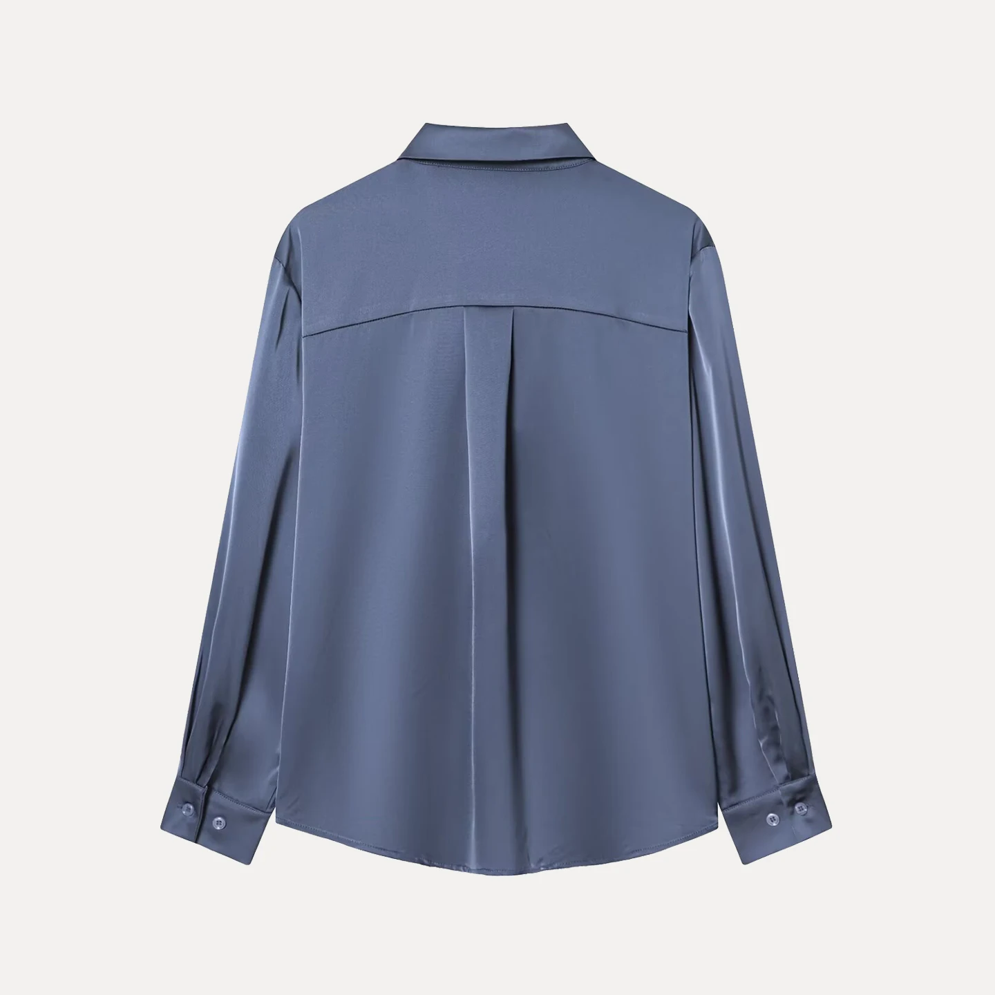 2025 invierno nueva mujer Faion Personali Long Sve irt versátil Simple Sle transpirable cómodo agradable para la piel