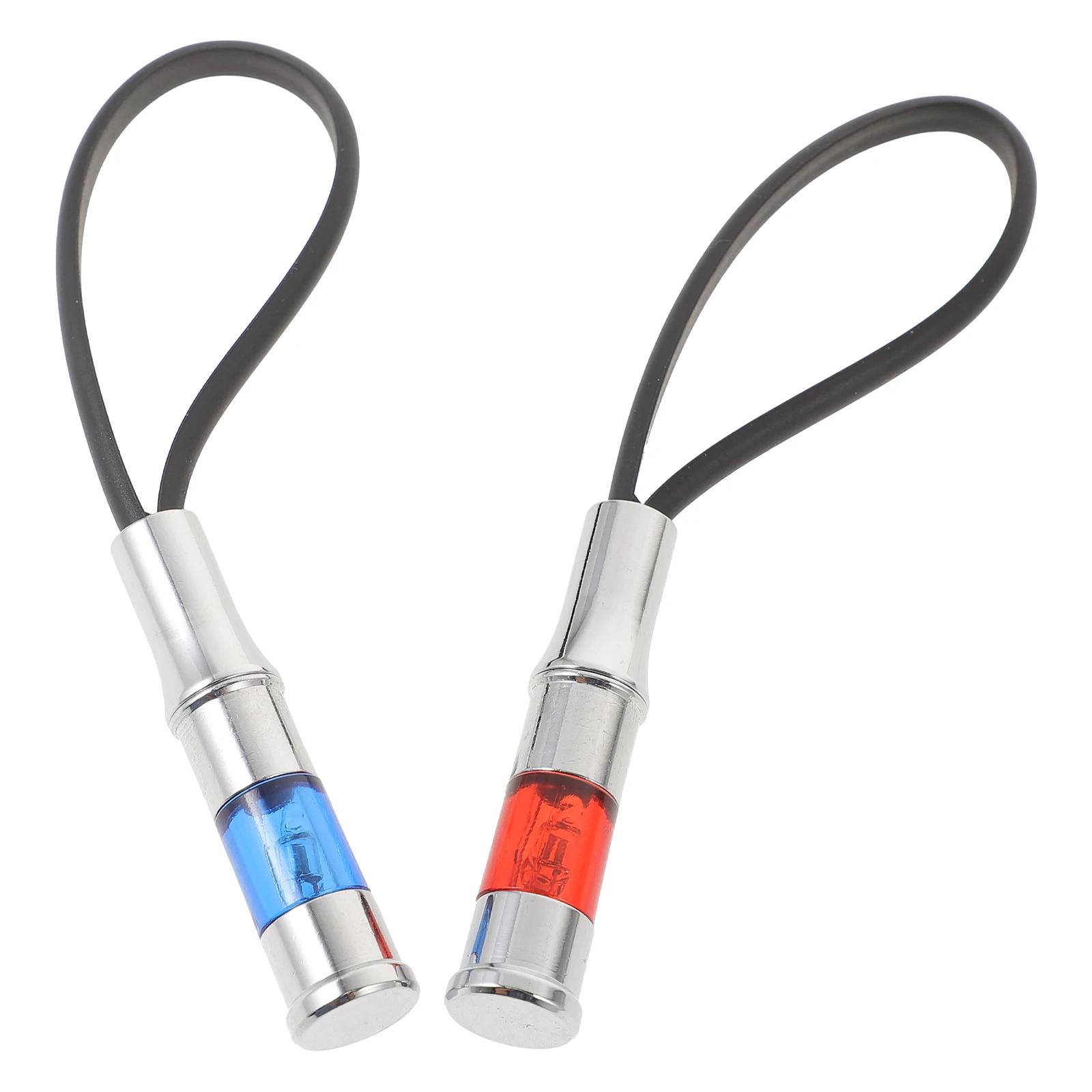 2 Pcs Car Static Electrostatic Discharger Keychain Blue Red Set Vehicle Winter Gloves Accessories Labor Protection