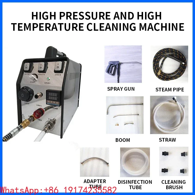 3800W High‑Temp High‑Pressure Steam Cleaning Machine Household Pipe Air Conditioner Refrigerator Multi‑Purpose Cleaner