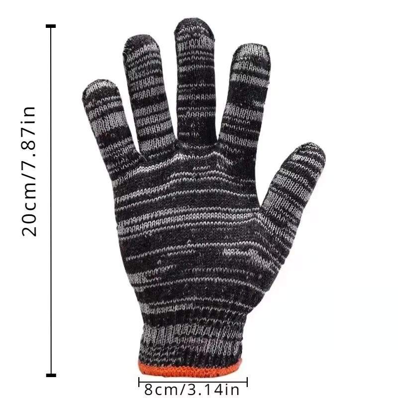 6/12Pairs Nylon Knitted Gloves for Daily Household Tasks Home Organizing Packing Moving Storage Sorting Crafts General Use
