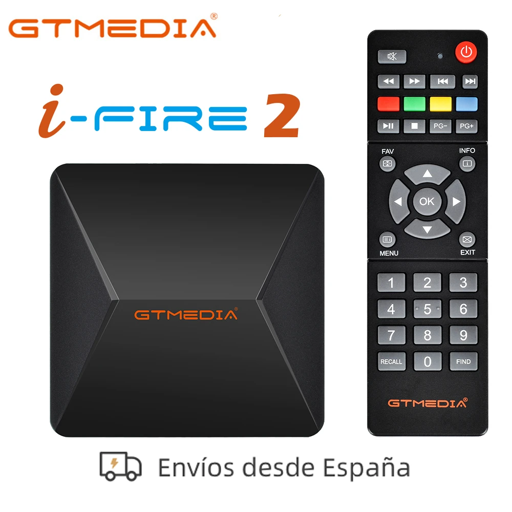 Android TV BOX GTmedia Ifire 2 M3U TV Box 1080p HD H.265 HDR 2.4G Wifi 10Bit/CPU Set Top Box Media Player Decoder Stock in Spain