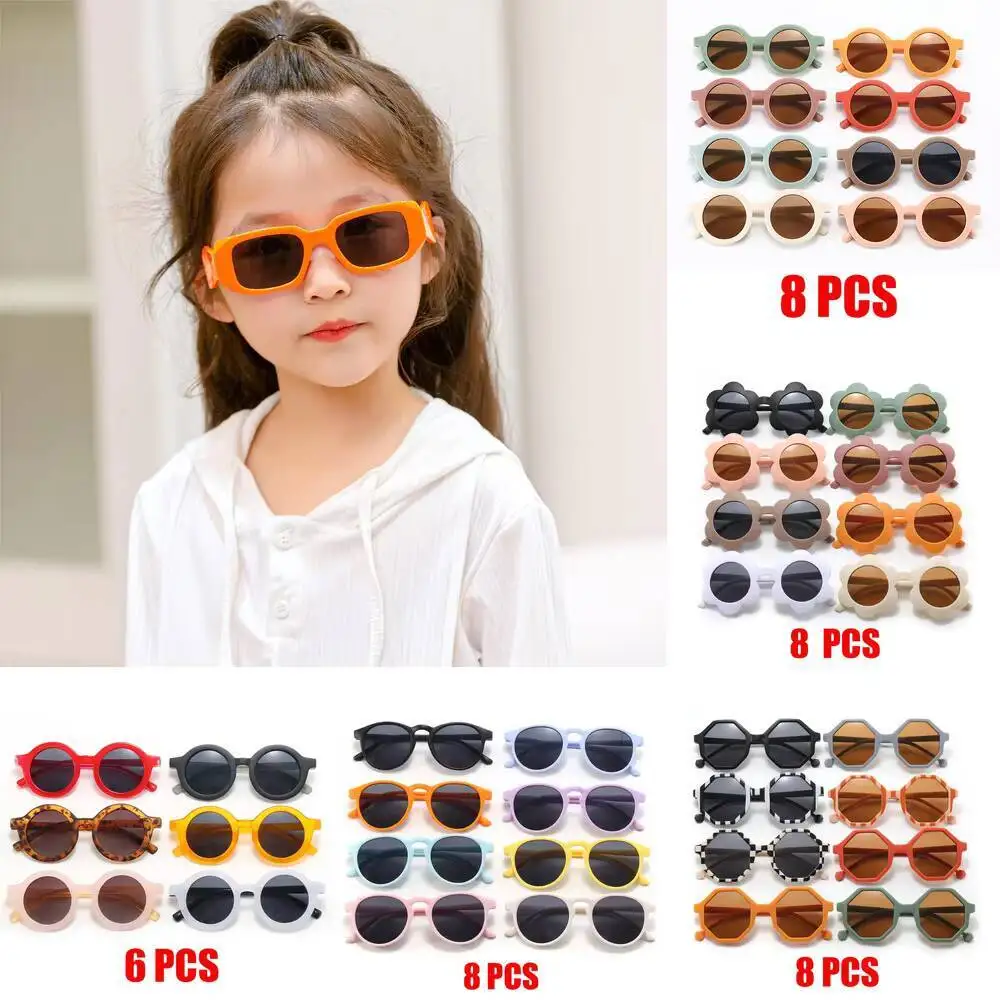 2026 Sonnenbrille für 2-8 Jahre, Neue Baby-Sonnenbrille mit Konkaver Form, Retro-Design, UV400-Schutz für Jungen und Mädchen