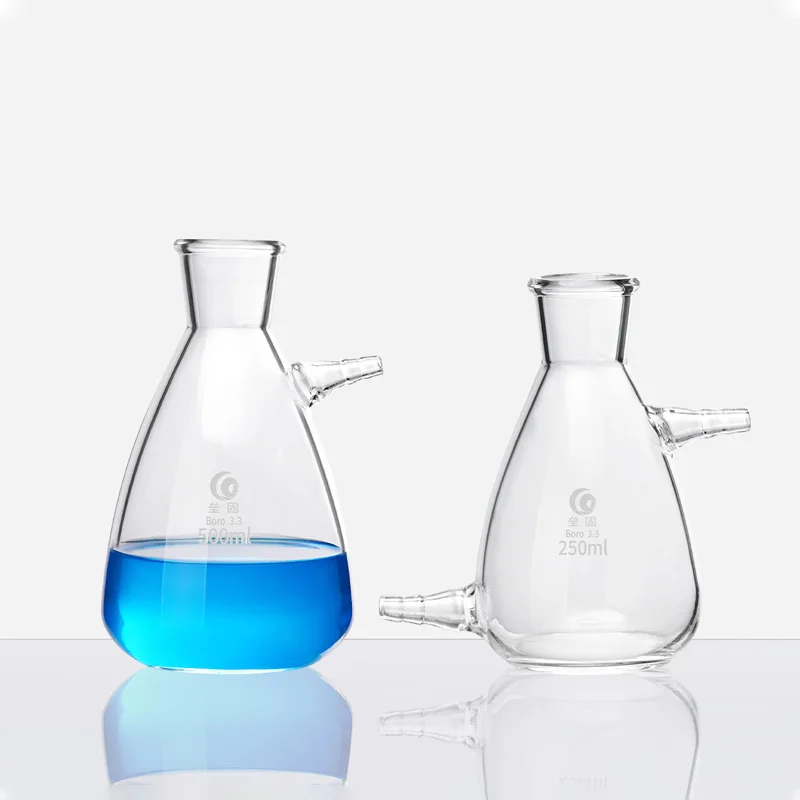 1pc Lab Upper and Lower Hole Filter Bottle Buchner Funnel Suction Flask