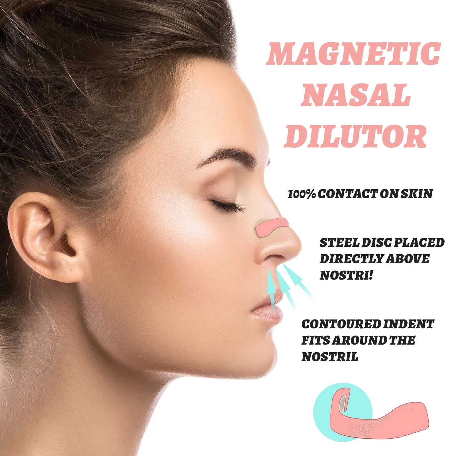 Sport Dilatatore nasale Sonno Dilatatori per la respirazione nasale Starter Kit Naso Respirare strisce Strisce nasali magnetiche Ridurre il