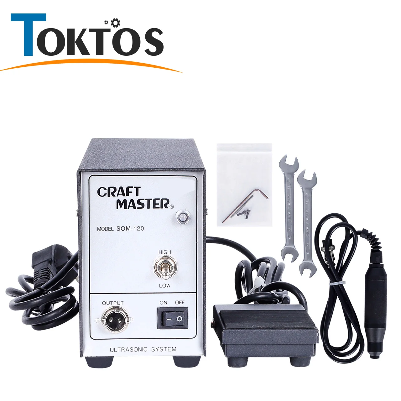TOKTOS Ultrasonic Die Cutter Engraving Machine, Electric Polishing & Grinding Tool for Jewelry, Precision Cutting and Engraving