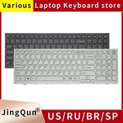 Genuine US/English Keyboard for SONY VAIO VPC-EH VPCEH laptop Keyboard US Layout White color 9Z.N5CSQ.301 100% Fully Tested