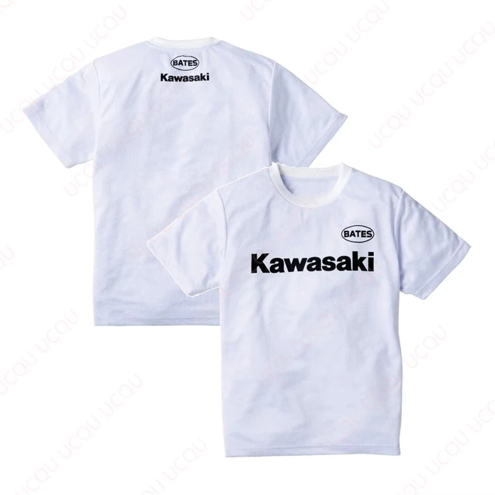 

Kawasaki × Bates Codes T-shirt Newest Outdoor Jersey Summer Classic Tee Adults Loose Exercise Motorcycle Jersey