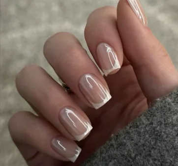 24 Stück ovale, kurze, rosa Nägel zum Aufdrücken, einfache Ombre-Frühlings-Kunstnägel für süße, freche, coole Frauen und Mädchen, abnehmbare, tragbare Nagelkunst