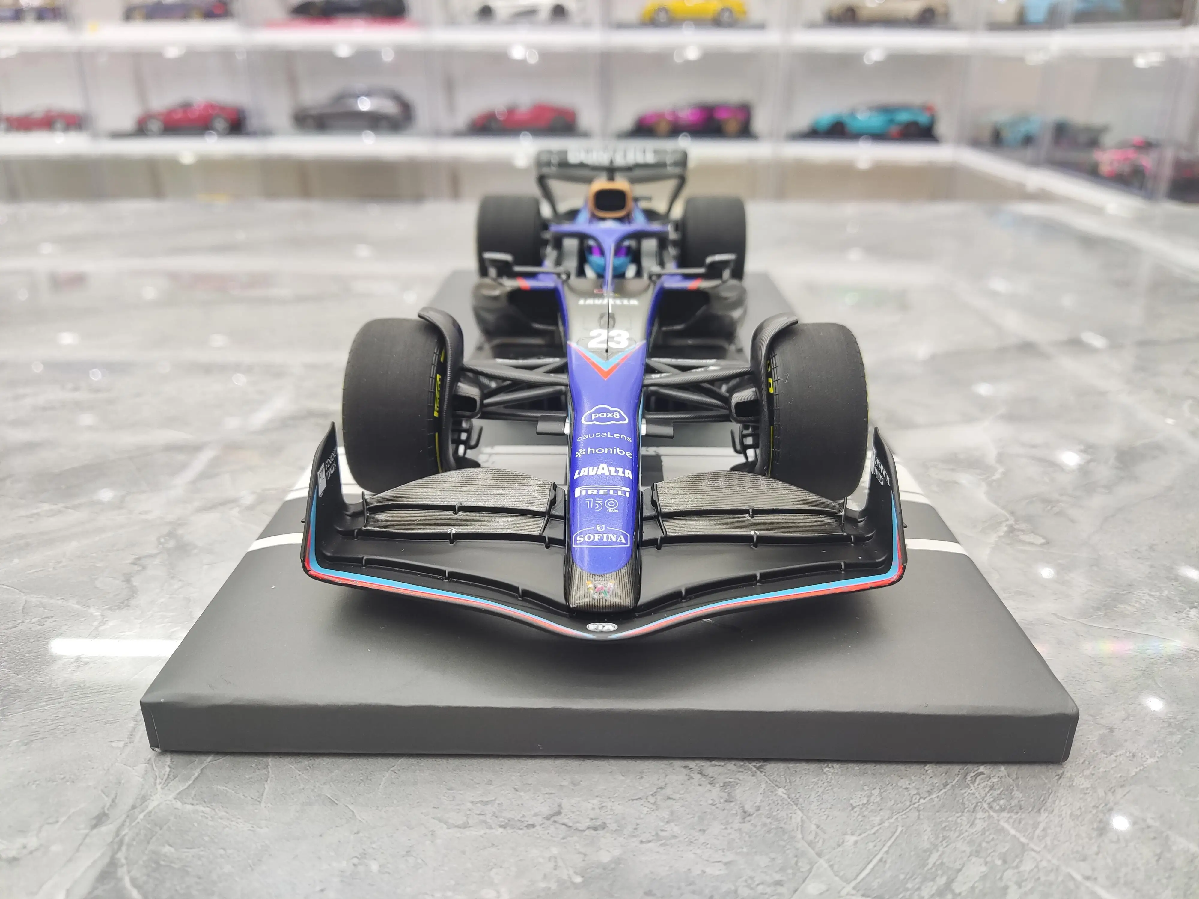 Minichamps 1:18 F1 Williams FW44 Albon 2022 Miami Station Simulation Limited Edition Resin Metal Static Car Model Toy Gift