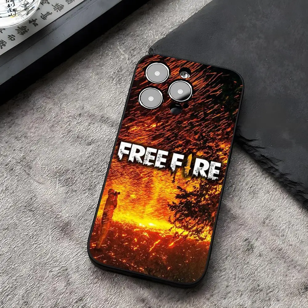 Free Fire Game Mouse Pad Funda for iphone 14 16 13 11 15ProMax 12 Pro Max Mini Xr Xs X 7 Plus Covers