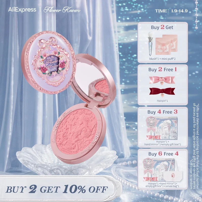 

Flower Knows Midsummer Fairytales Collection Velvet Embossed Blush