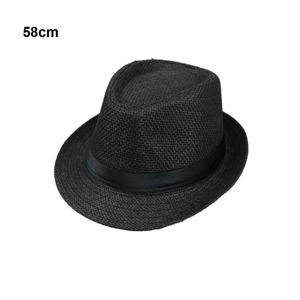 Breathable Fedora Hat For Outdoor Activities And Beach Time Park Sun Hat Elegance Panama Summer Navy Adult