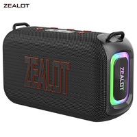 ZEALOT S85 50W high-power portable Bluetooth speaker with dual diaphragm IPX6 waterproof outdoor strap speaker