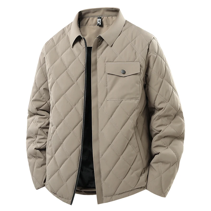 New Style All-match Parkas for Men Comfortable Thicken Warm Male Clothes Fashion Turn-down Collar Cotton Jackets Winter Casual