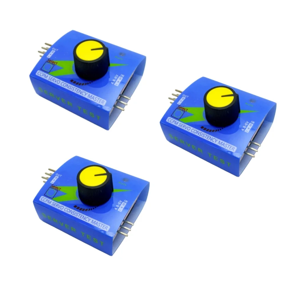 Probador de servomotores RC 3CH, controlador de velocidad de consistencia ESC, ajuste de engranaje de dirección CCPM para coche, avión y helicóptero RC