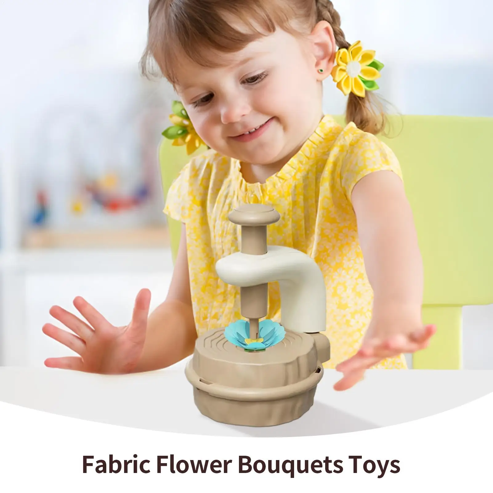 

Flower Making Kit Flower Bouquet Arts Kit Flower Market Toy Educational Toys Fine Motor For Sensory Bins Pretend Play Home
