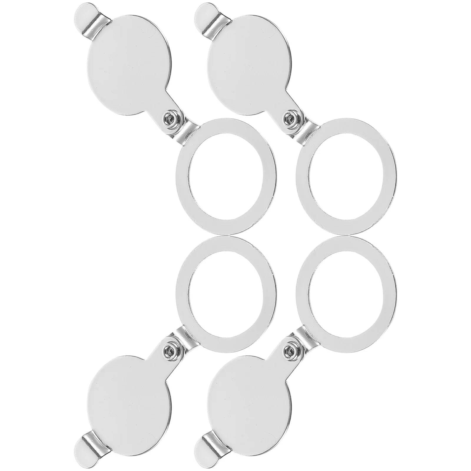 

4pcs Copper Door Peephole Cover Anti Plate Home Security Apartment Door Viewer Privacy Protector Hardware