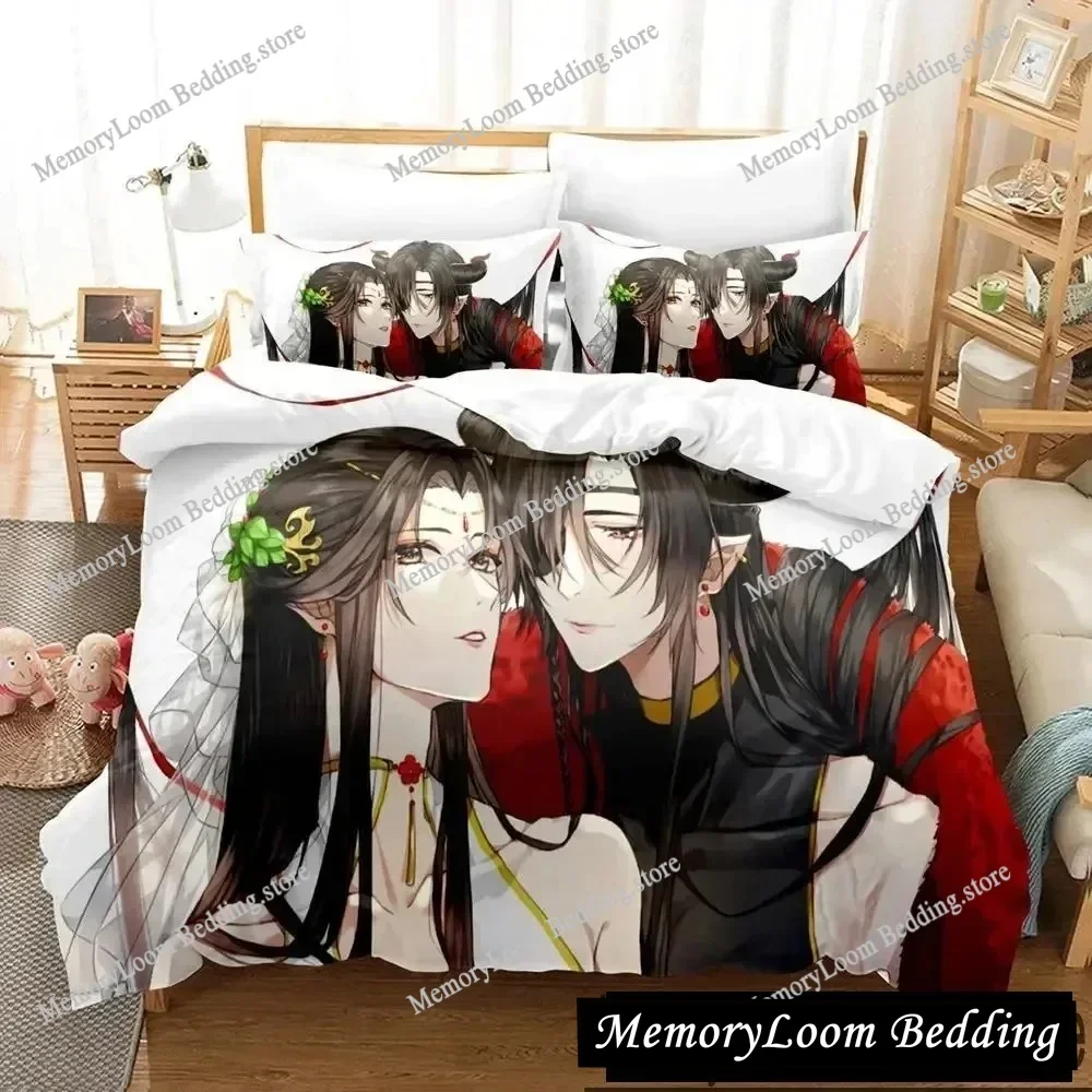 

Heaven Official's Blessing Tian Guan Ci Fu Bedding Set Boys Girls Twin Queen King Size Duvet Cover Pillowcase Bed Boys Adult