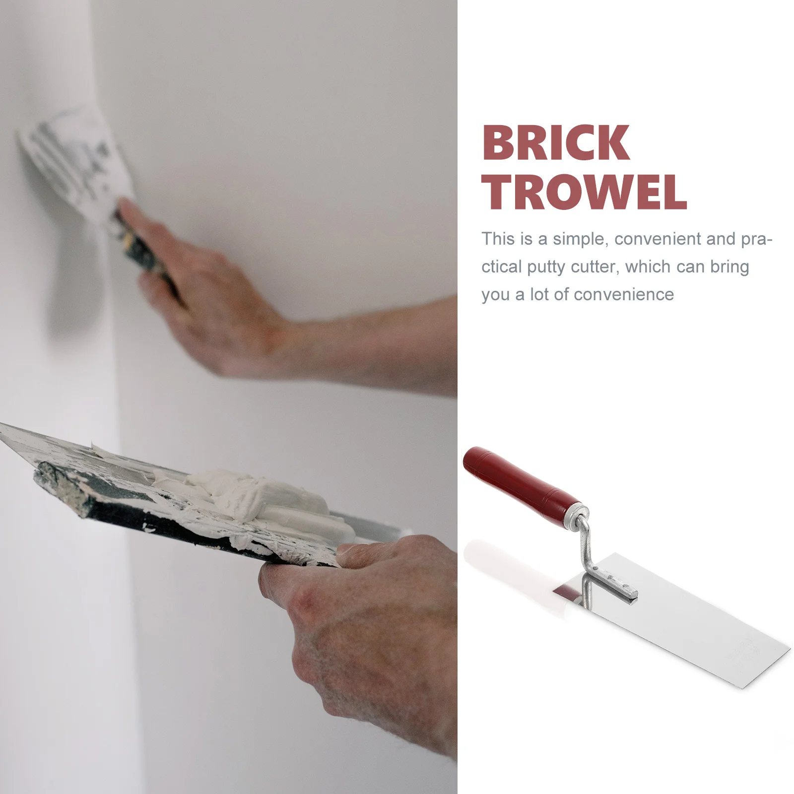 Trowel Construção Acabamento Espátulas para Putty Cimento, Margem Paint Tools
