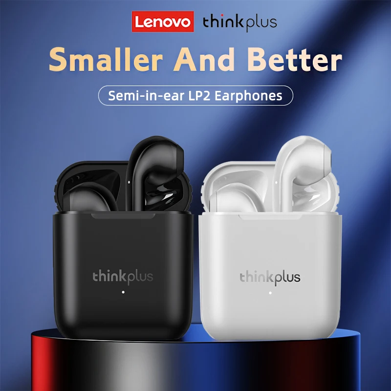 

NEW Lenovo LP2 TWS Earphones Wireless Bluetooth 5.0 HIFI Earbuds Noise Reduction Low Latency Outdoor Sports Headphones With Mic