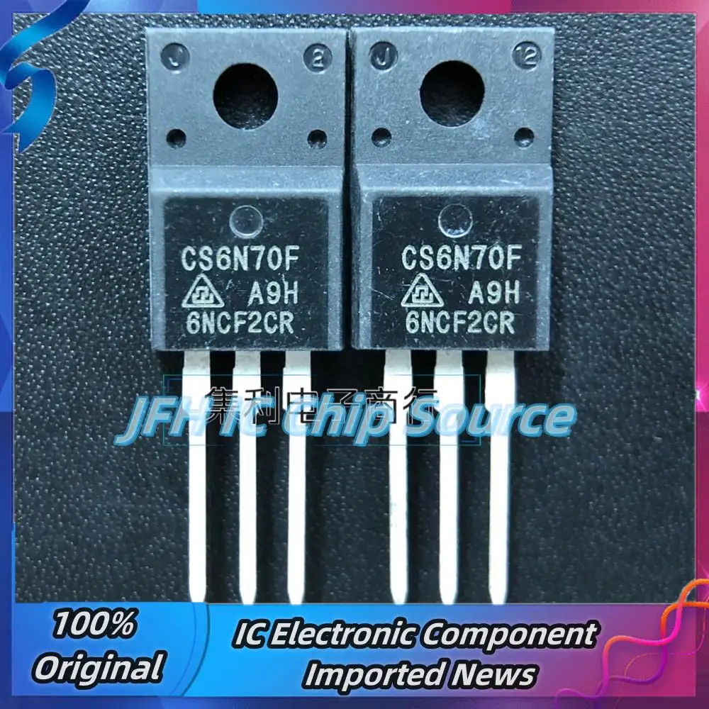 10PCS CS6N70F TO-22…